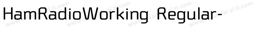 HamRadioWorking Regular字体转换